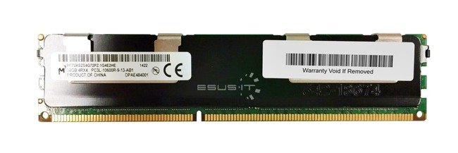 Arbeitspeicher 1x 32GB Micron ECC REGISTERED DDR3  1333MHz PC3-10600 RDIMM | MT72KSZS4G72PZ-1G4