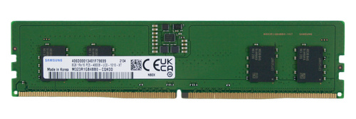 Arbeitspeicher 1x 8 GB Samsung NON-ECC UNBUFFERED DDR5 4800MHz PC5-38400 UDIMM | M323R1GB4BB0-CQK