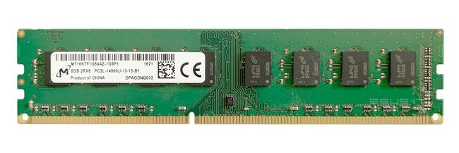 Arbeitspeicher 1x 8GB Micron NON-ECC UNBUFFERED DDR3 1866MHz PC3-14900 UDIMM | MT16KTF1G64AZ-1G9