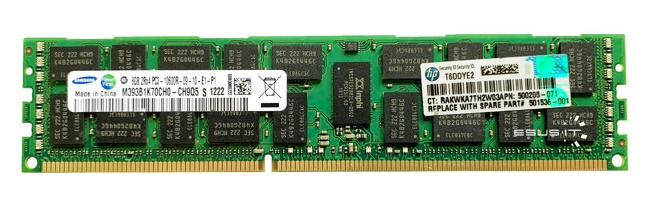 Arbeitspeicher 1x 8GB Samsung ECC REGISTERED DDR3  1333MHz PC3-10600 RDIMM | M393B1K70CH0-CH9