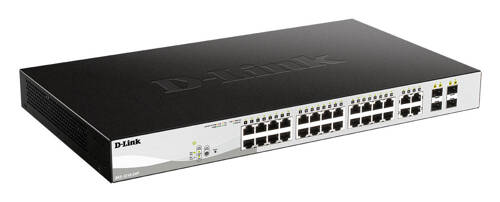 Schalter D-Link DGS-1210-24P/E 24x 1Gb 4x SFP 85 W PoE+