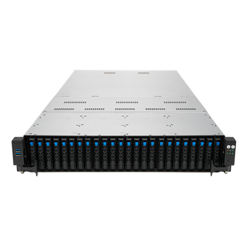 Serverplattform ASUS 2U RS720-E10-RS24U/10G/2.4KW/24NVMe 90SF00Z3-M02BY0 Intel x 2 DDR4 x 32 26 x 2.5" NVME/SATA/SAS PSU 1+1