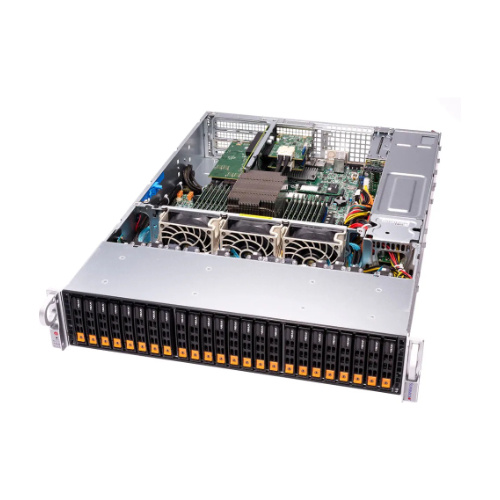 Serverplattform Supermicro 2U 2114S-WN24RT AS-2114S-WN24RT AMD x 1 DDR4 x 16 24 x 2.5" NVMe PSU 1+1