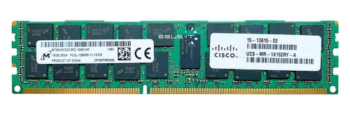 Arbeitspeicher 1x 16GB Micron ECC REGISTERED DDR3 2Rx4 1600MHz PC3-12800 RDIMM | MT36KSF2G72PZ-1G6