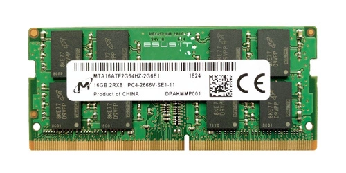 Arbeitspeicher 1x 16GB Micron SO-DIMM DDR4 2666MHZ PC4-21300 | MTA16ATF2G64HZ-2G6